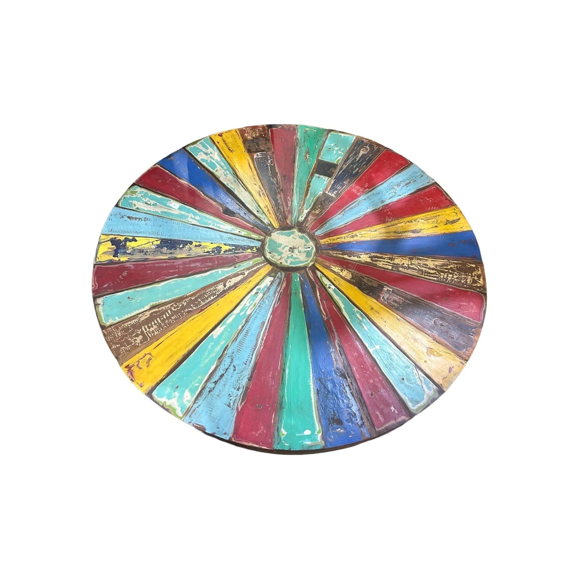 Recycled Boat PinWheel Coffee Table (3) Broward Design Center