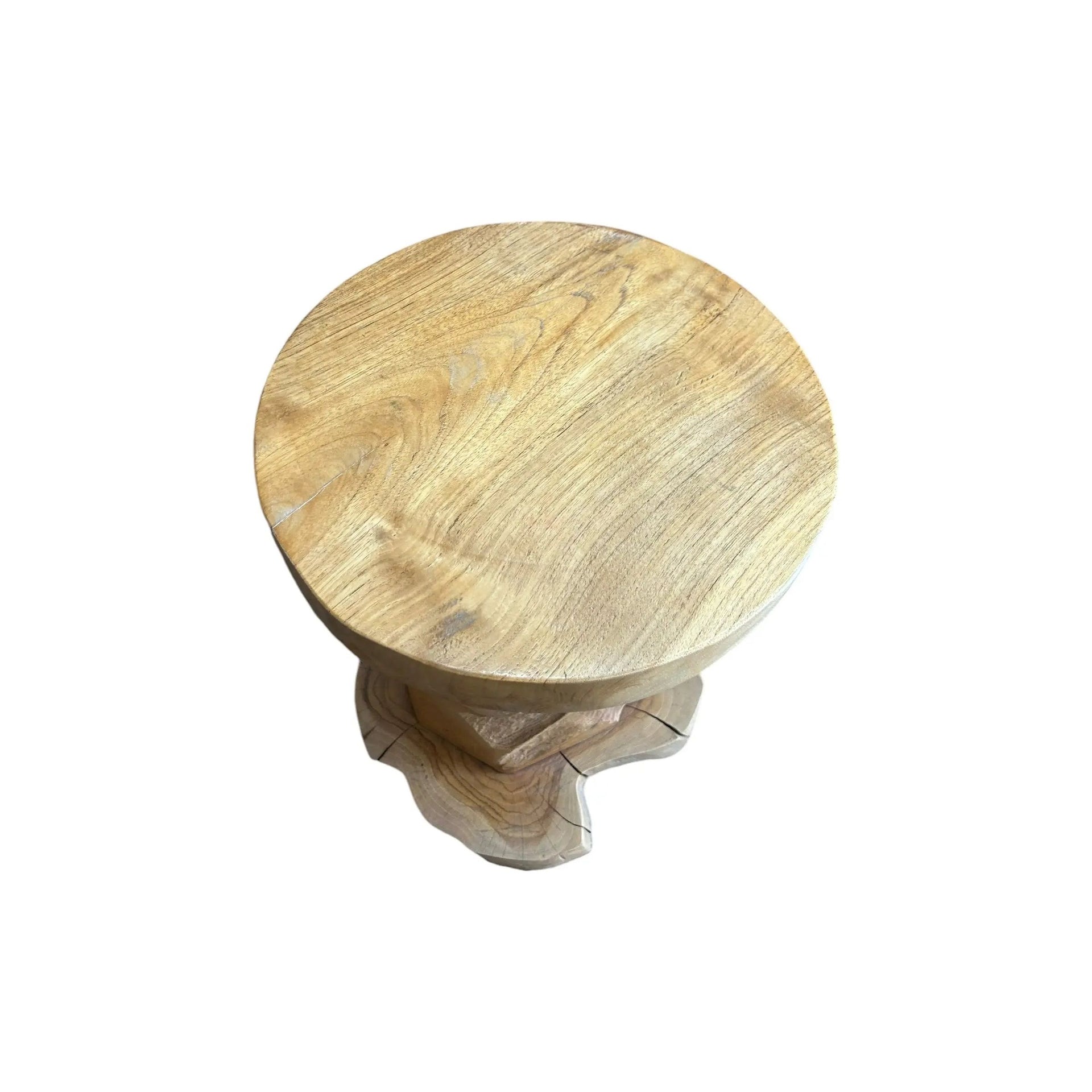 Organic Teak Side Table Broward Design Center