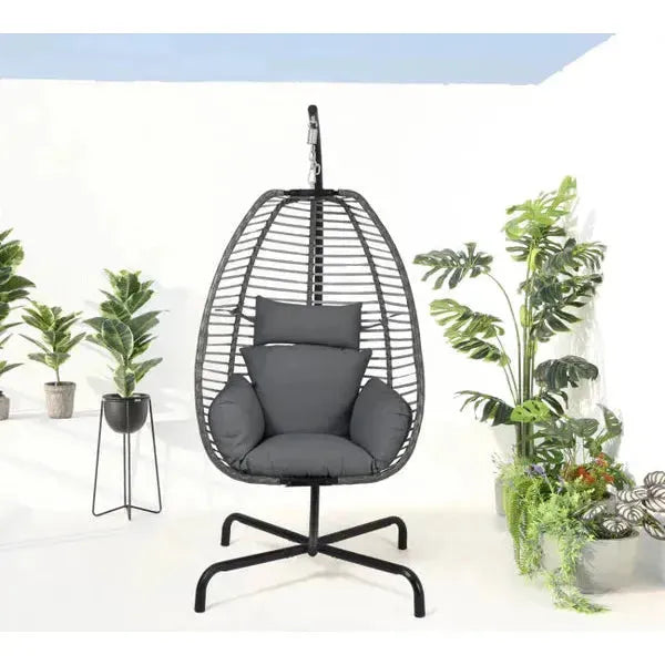 Spectrum Hanging Chair w/Stand Pelican reef