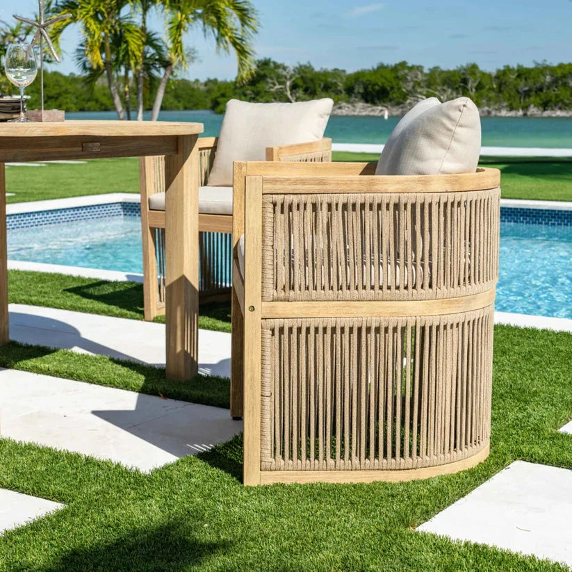 Cabo 5-Piece Barrel Round Dining Set The Broward Design Center