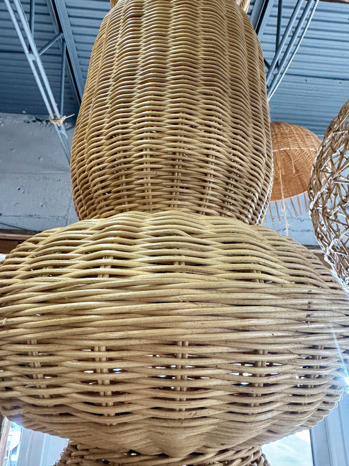 Rattan Hanging Light (1) Broward Design Center