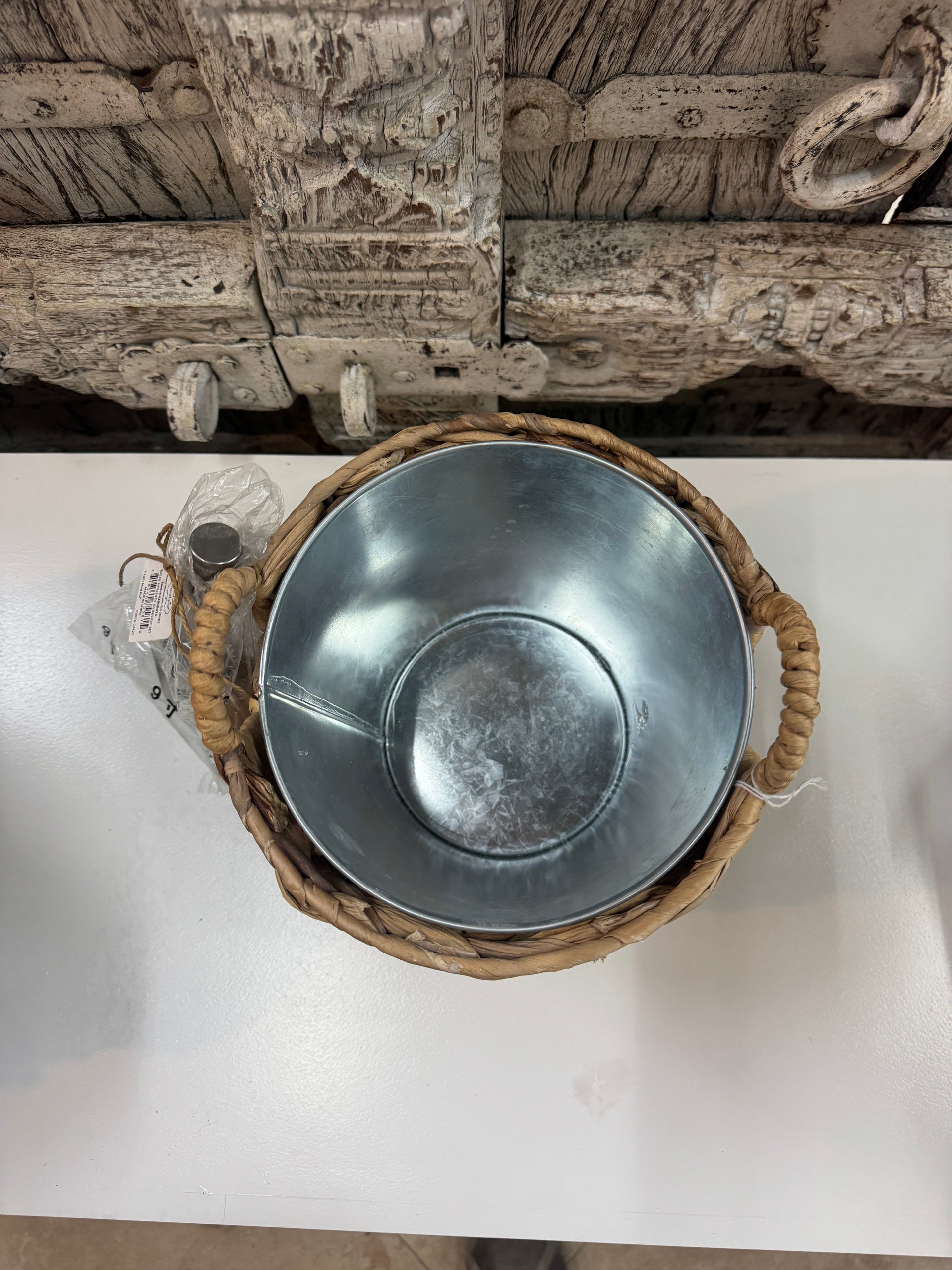 Wicker Ice Bucket The Broward Design Center