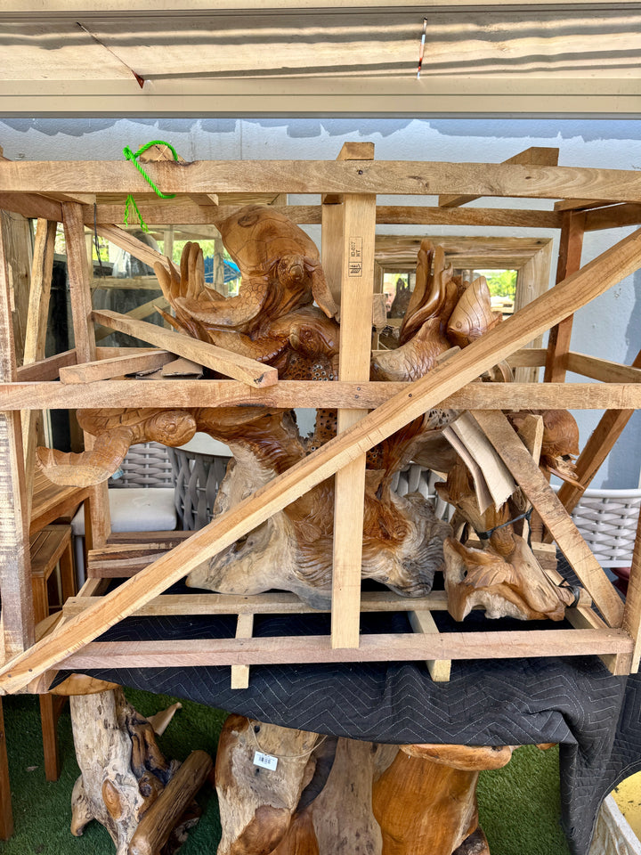 Sea Turtle And Fish Deco 80 Cm X 80 Cm (A) Broward Design Center