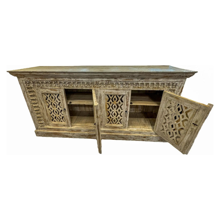 White Washed Console - Broward Design Center