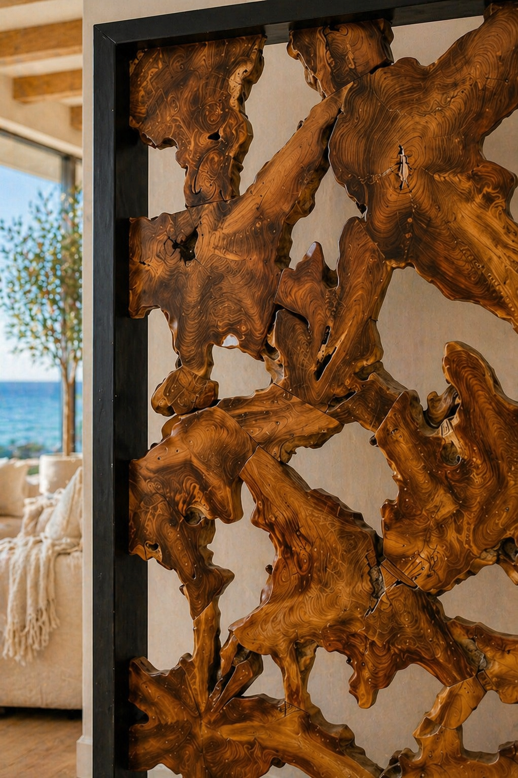 Teak Mosaic Room Divider L