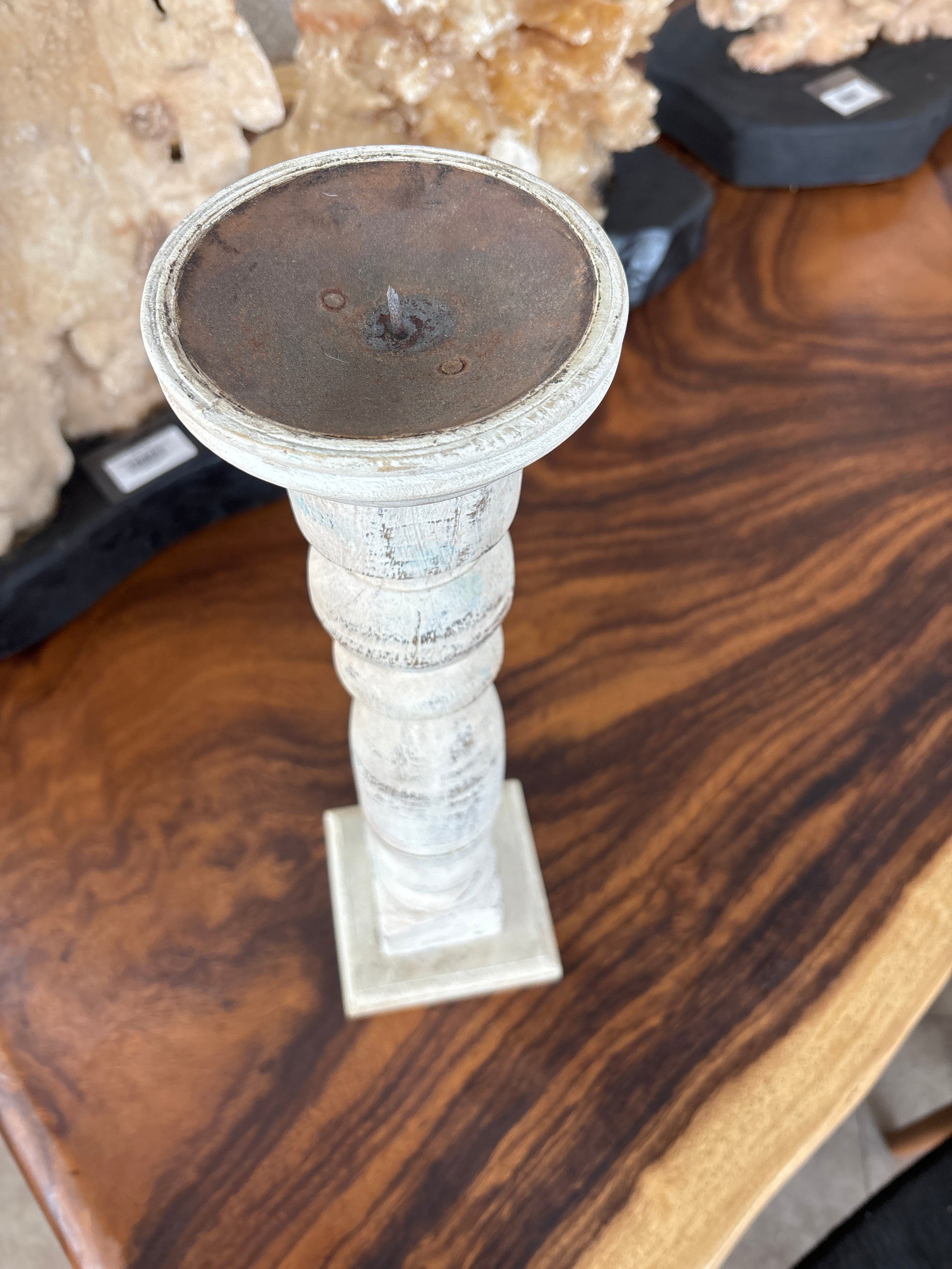 Distressed Candle Holder The Broward Design Center