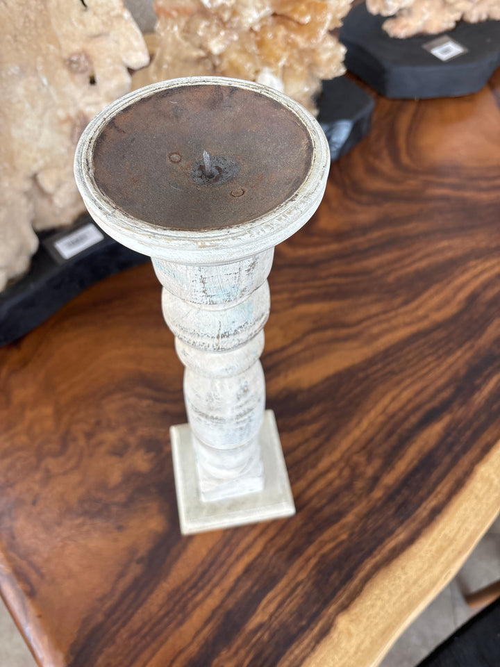 Distressed Candle Holder The Broward Design Center