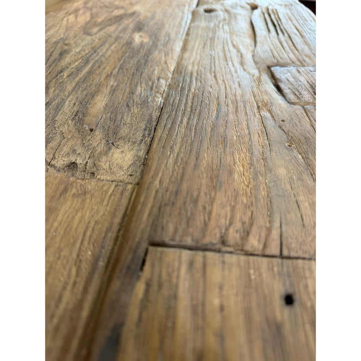 Recycled Teak Block Console - Broward Design Center