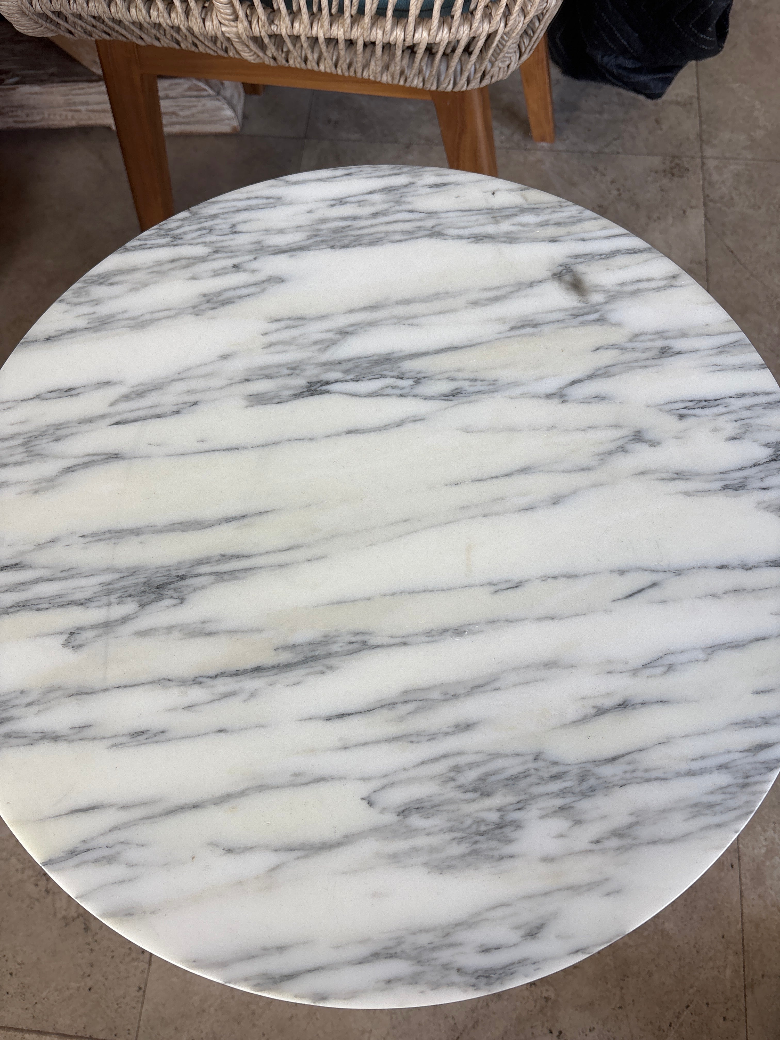 Marble Round End Table The Broward Design Center