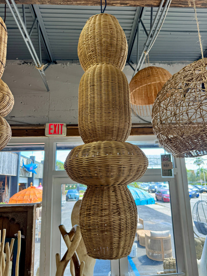 Rattan Hanging Light (1) Broward Design Center