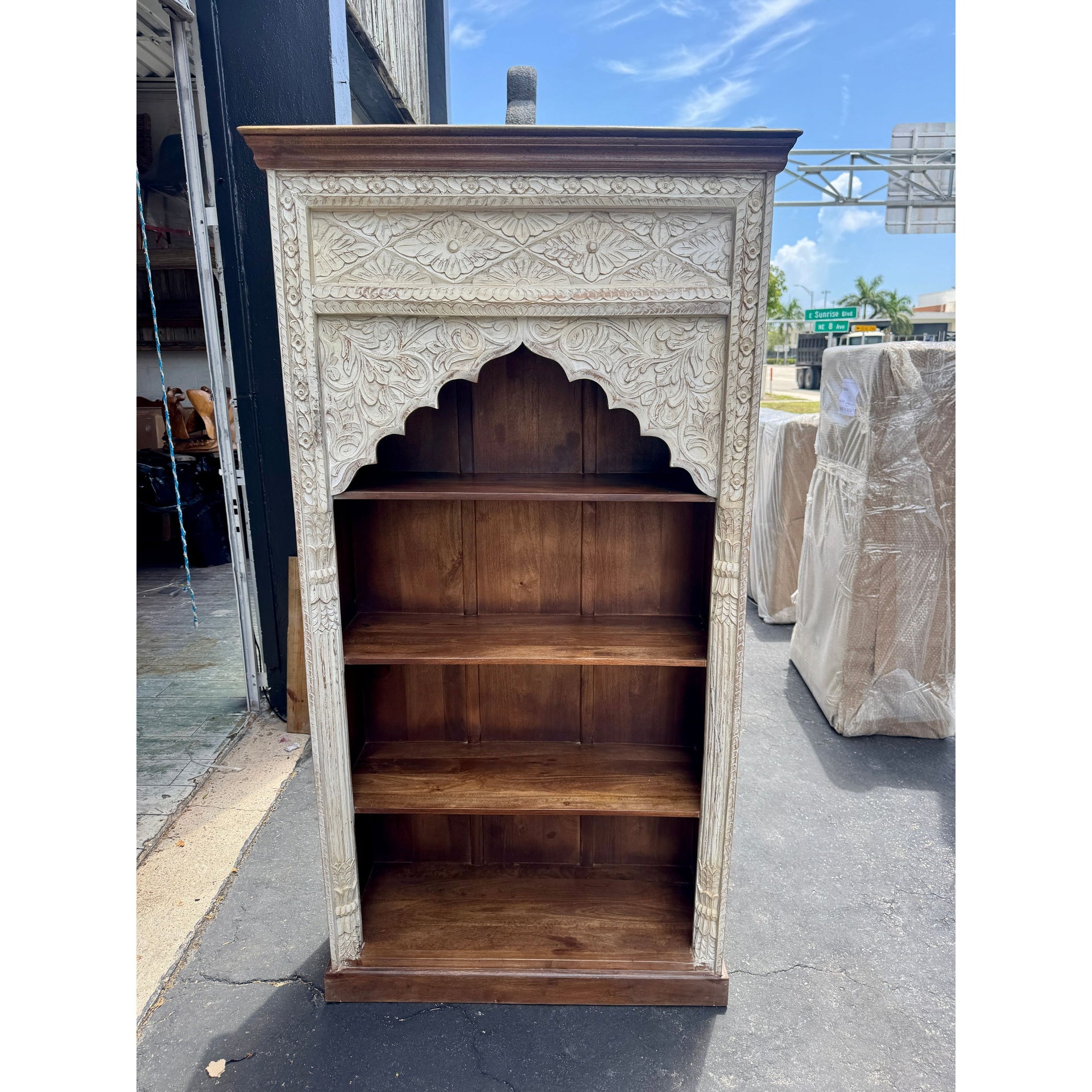 W/D Book Rack - 39 x 17 x 75 in India Sourcing