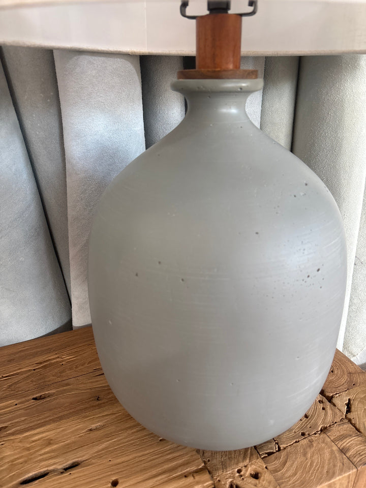 Ceramic Grey Lamp The Broward Design Center
