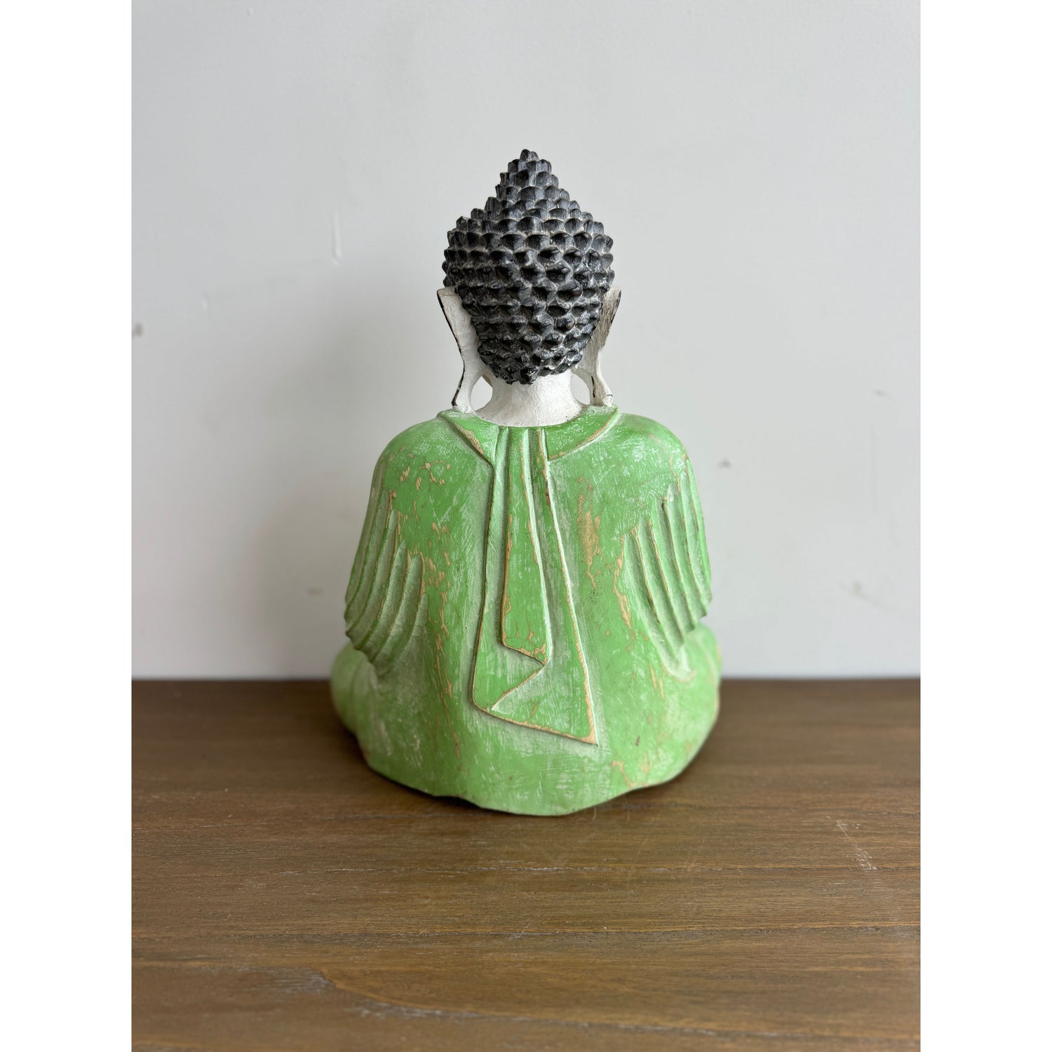 Hand Carved Painted Buddha Broward Design Center