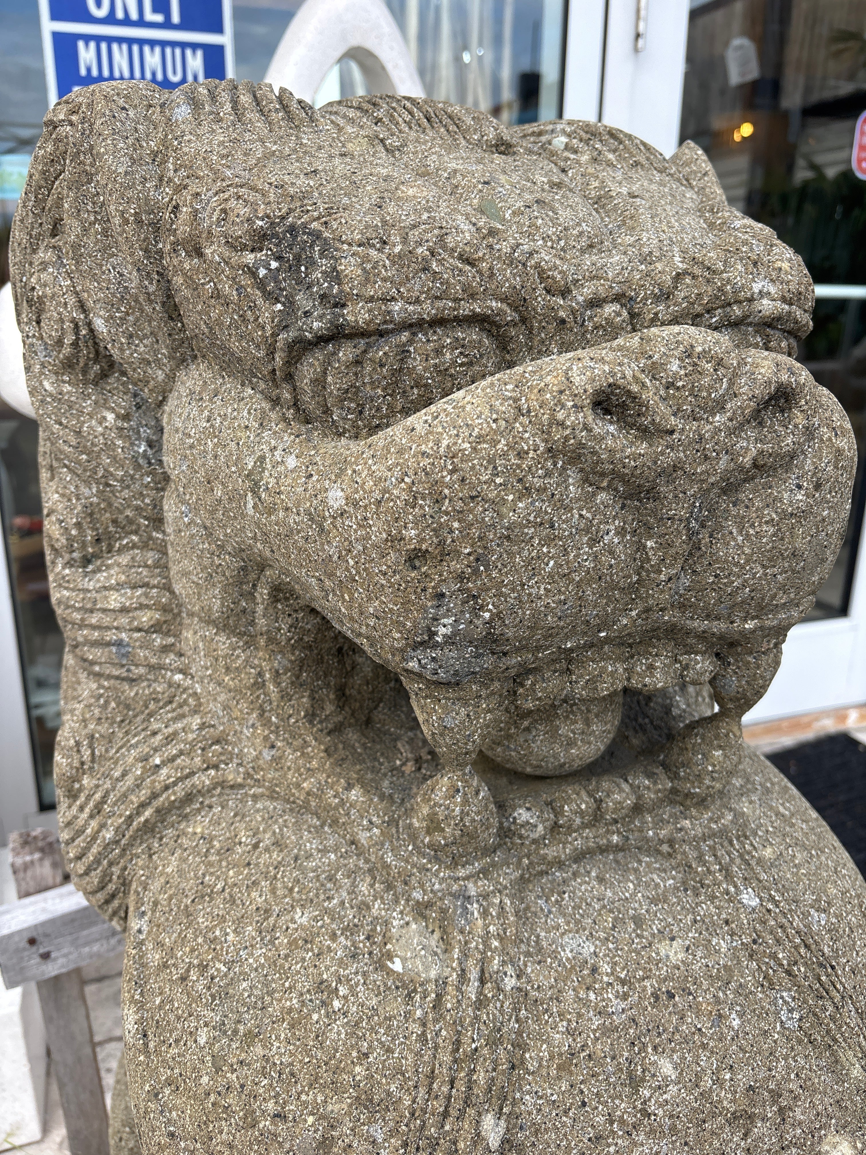 Large stone food dog The Broward Design Center