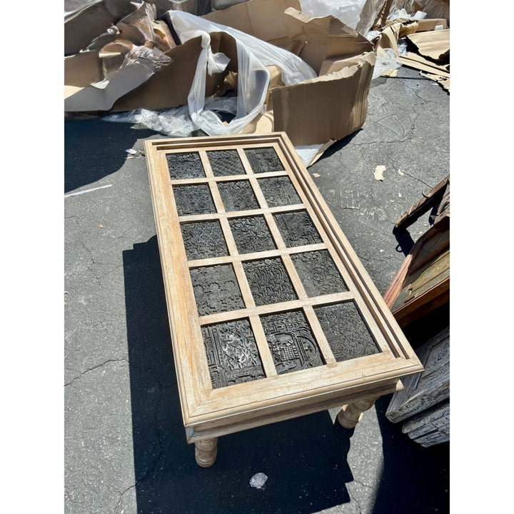 W/D Coffee Table - 47 x 25 x 19 in India Sourcing