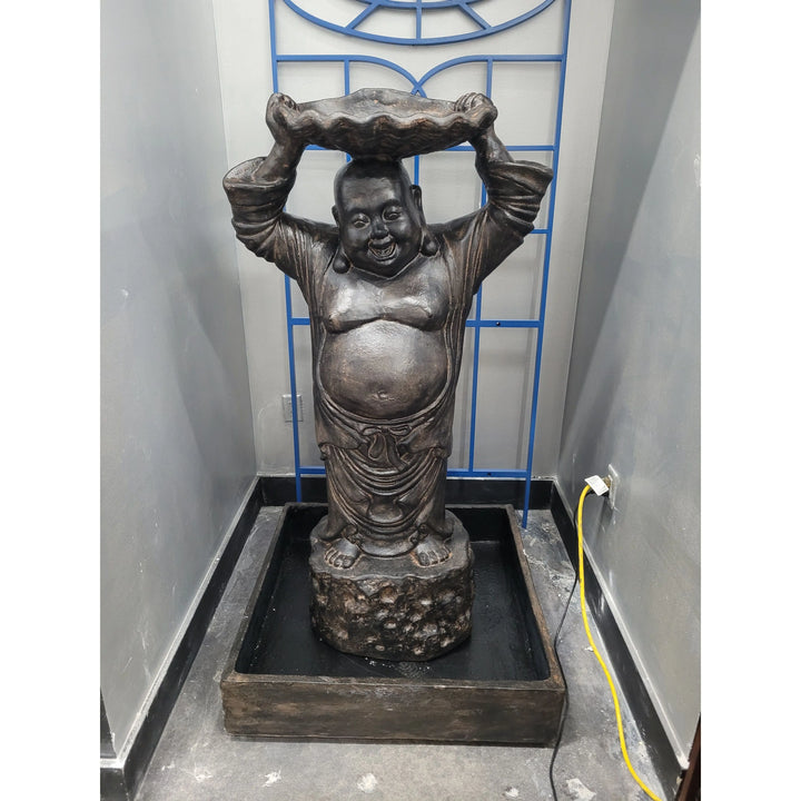 GRC Happy Buddha Fountain Statue Broward Design Center