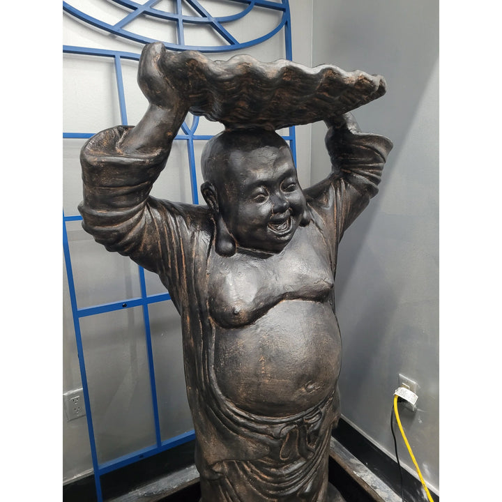 GRC Happy Buddha Fountain Statue Broward Design Center