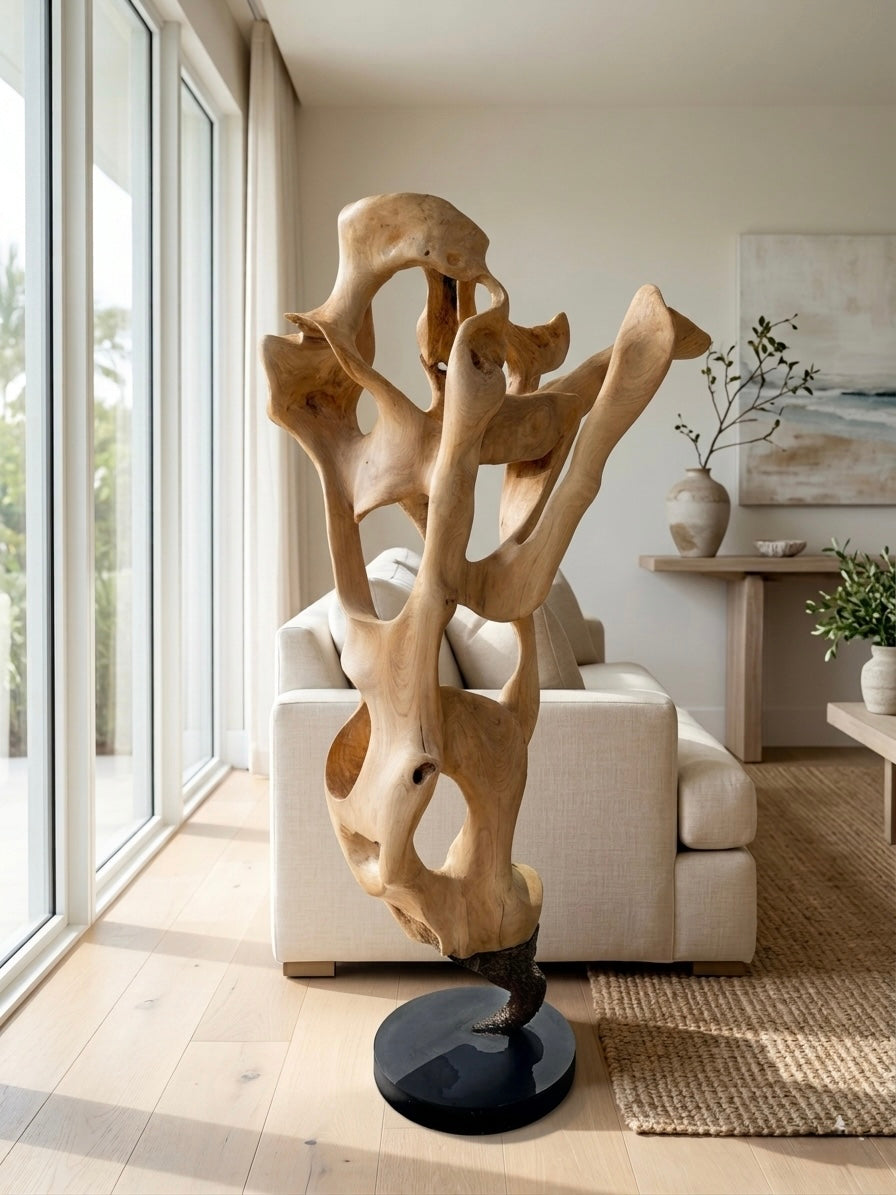 Teak Sculpture (1)