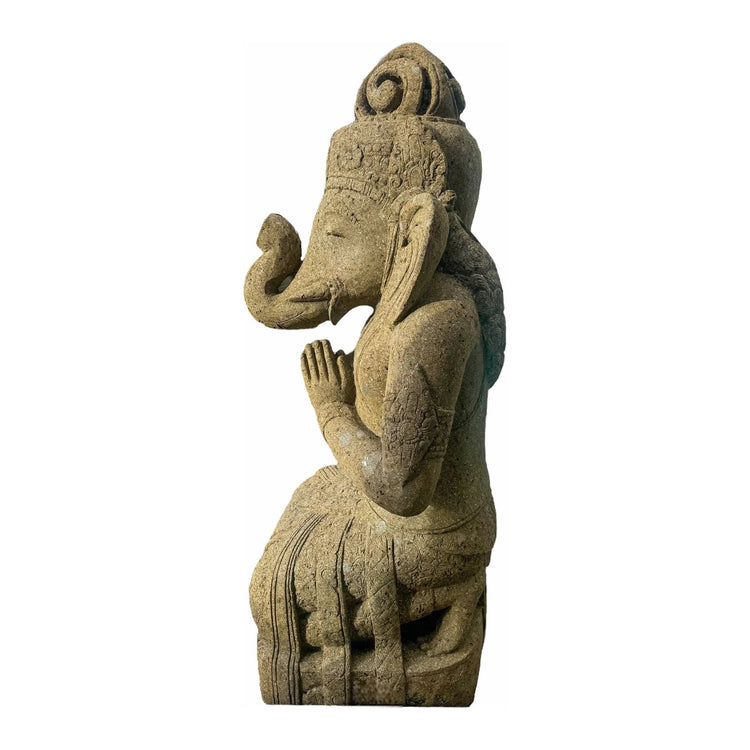 Green Stone Ganesha 60” Broward Design Center