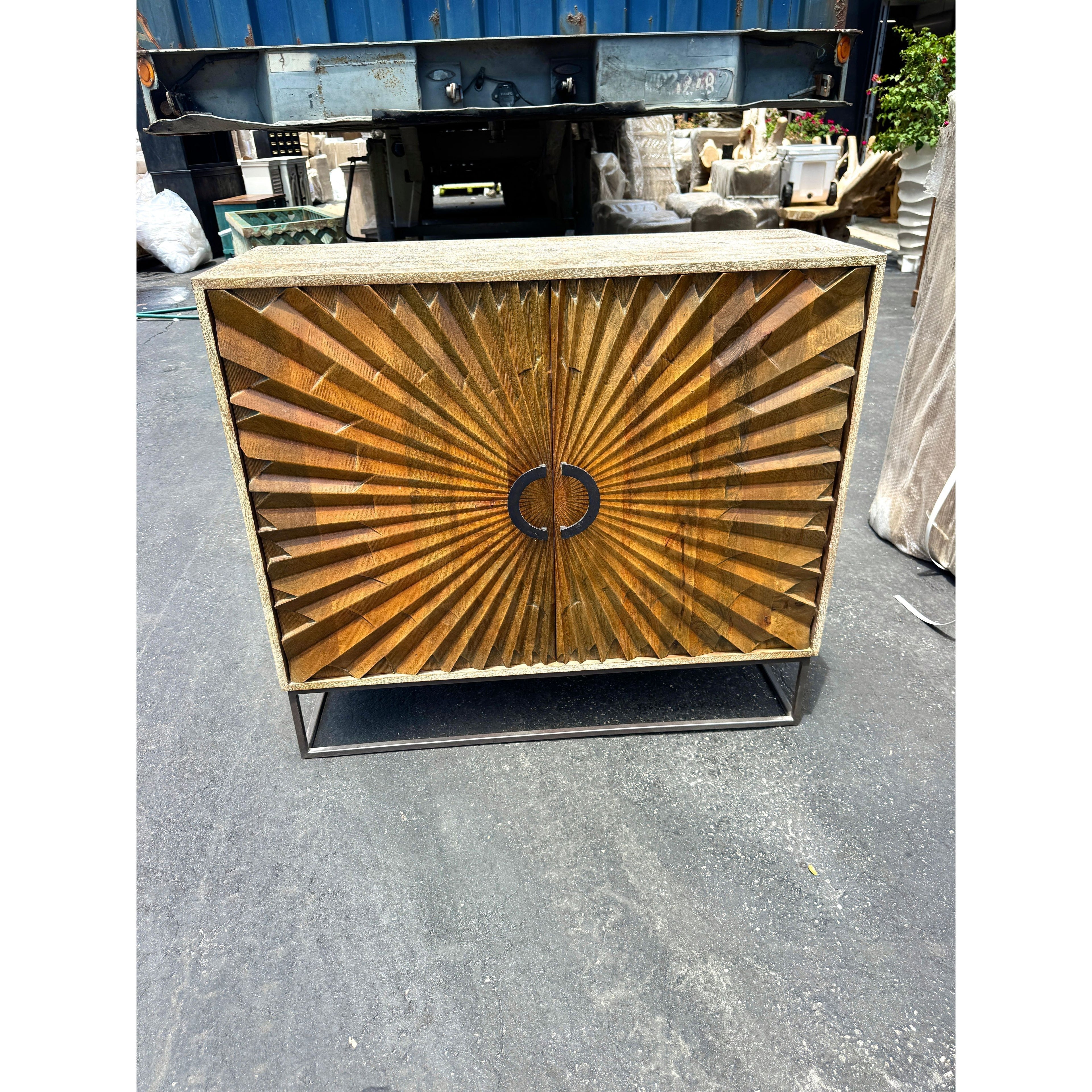 W/D Iron Side Board - 41 x 16 x 37 in India Sourcing