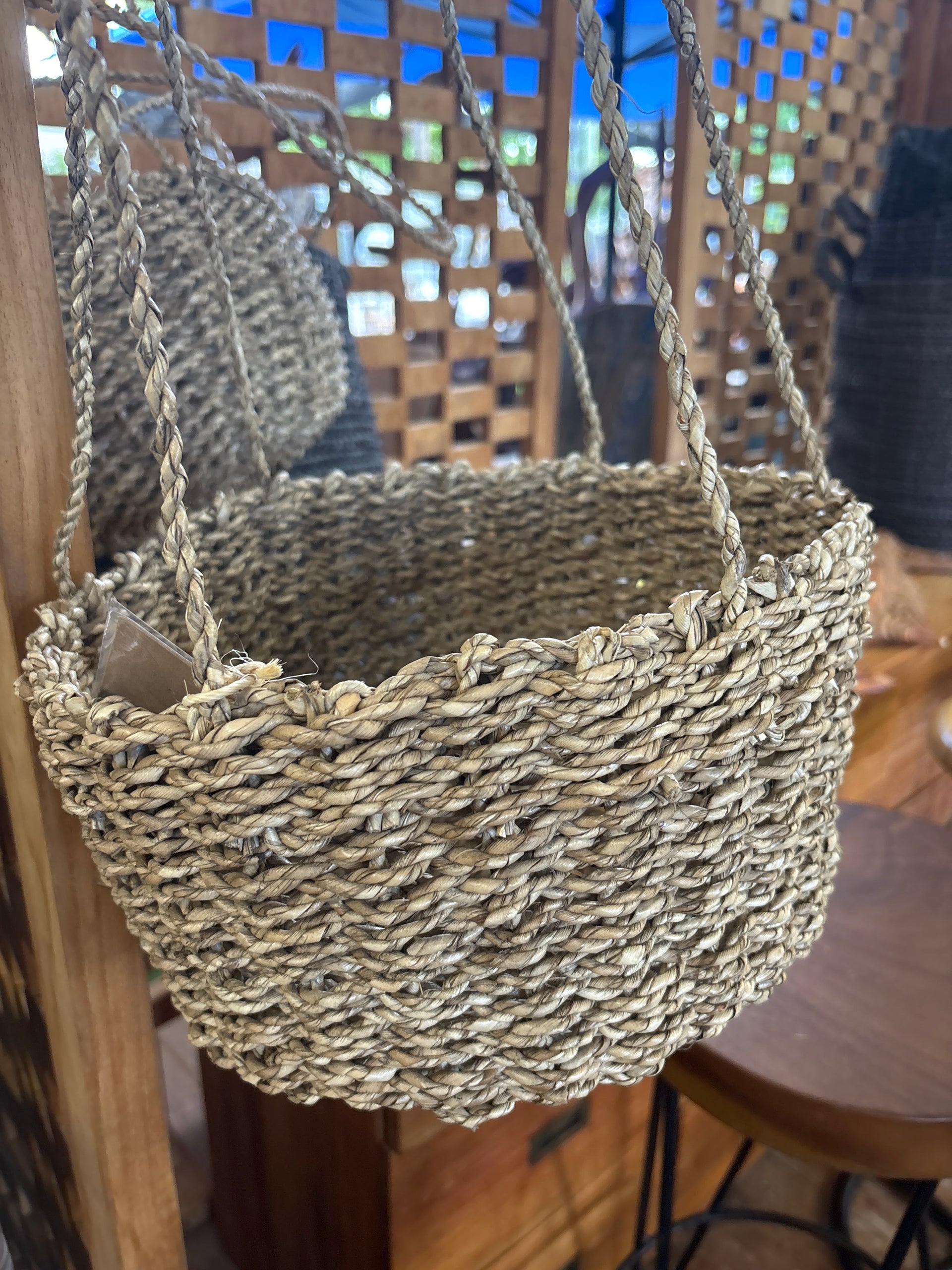 Hanging Brown Planter Broward Design Center