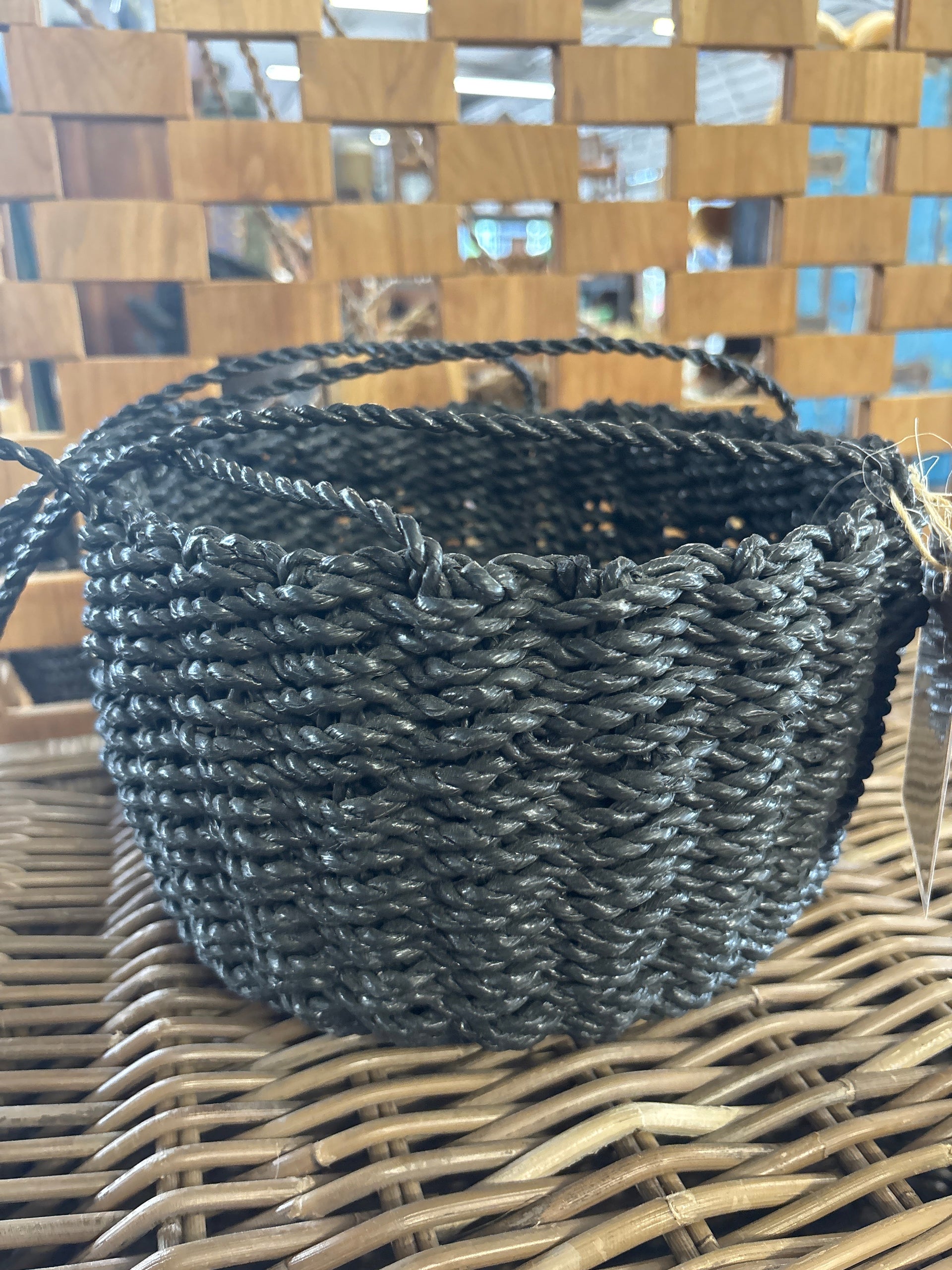 Hanging Black Planter Broward Design Center