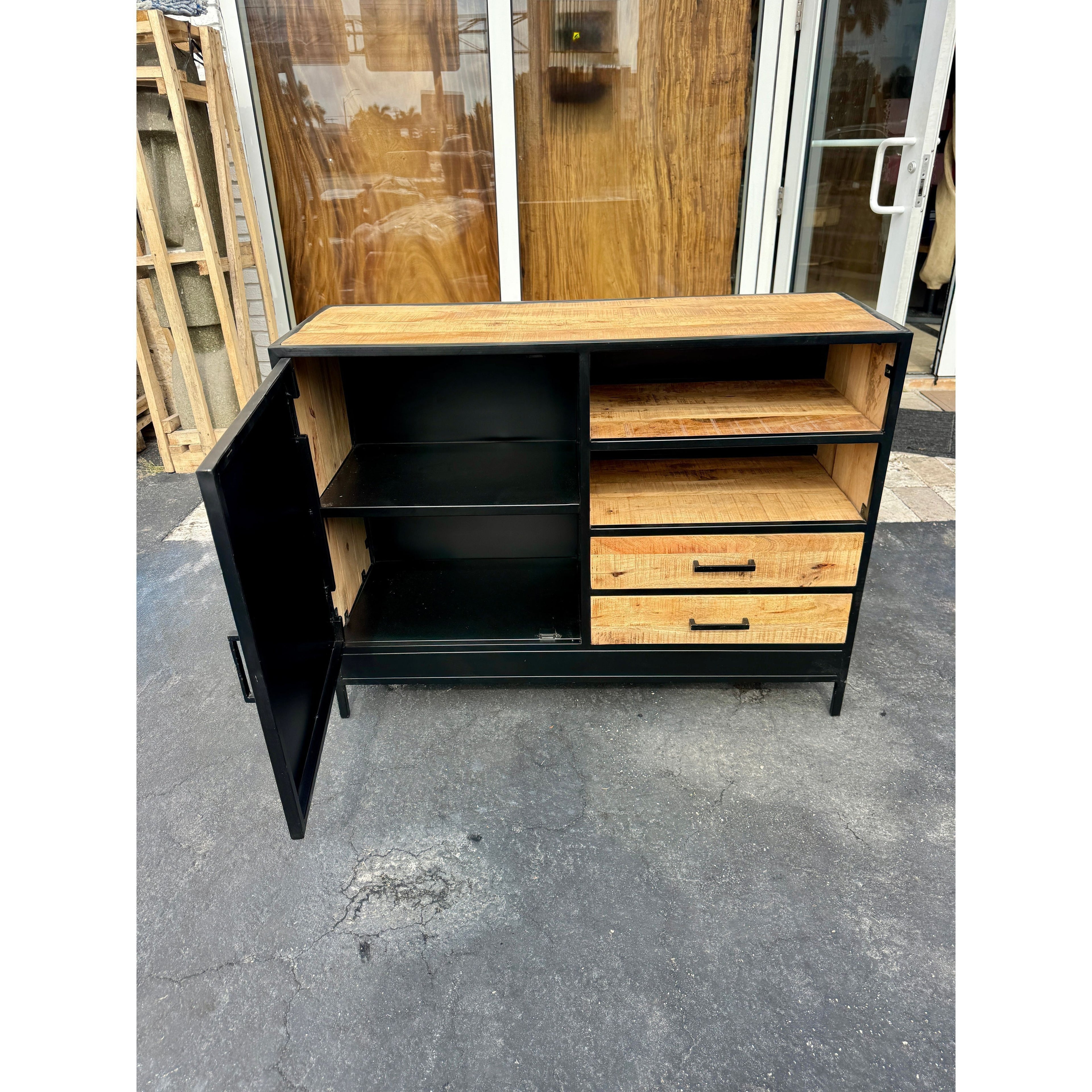 W/D Iron Side Board - 47 x 17 x 35 in India Sourcing