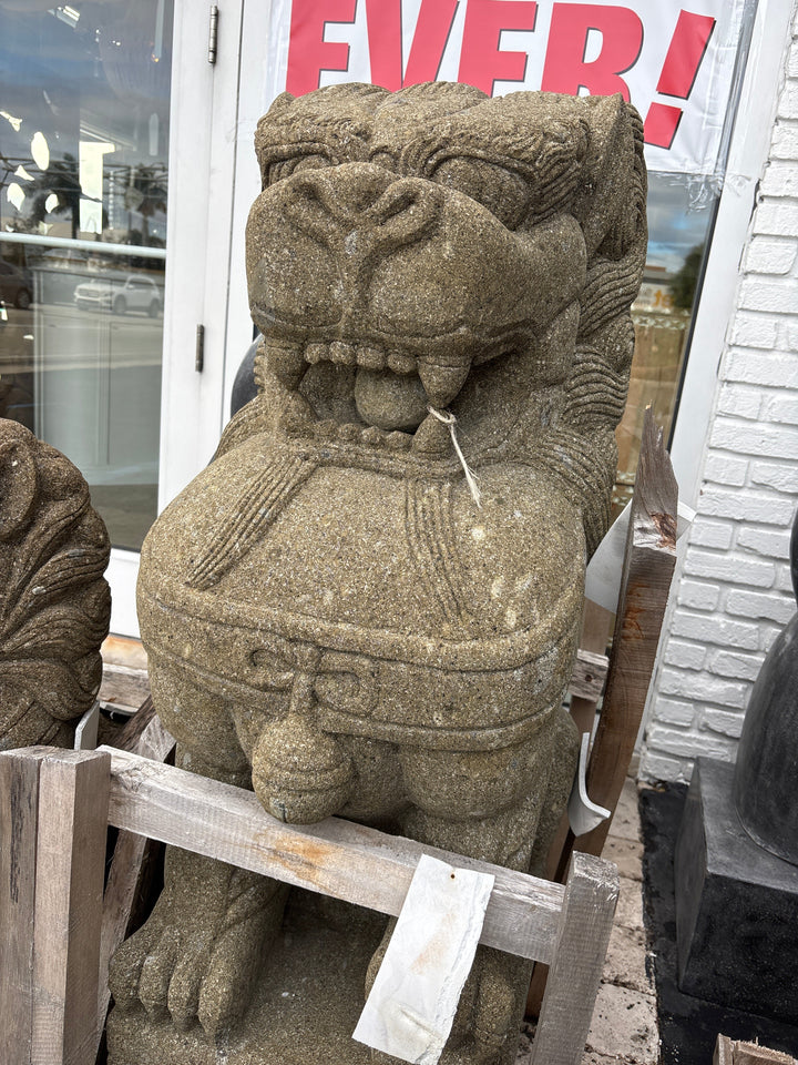 Large stone food dog The Broward Design Center