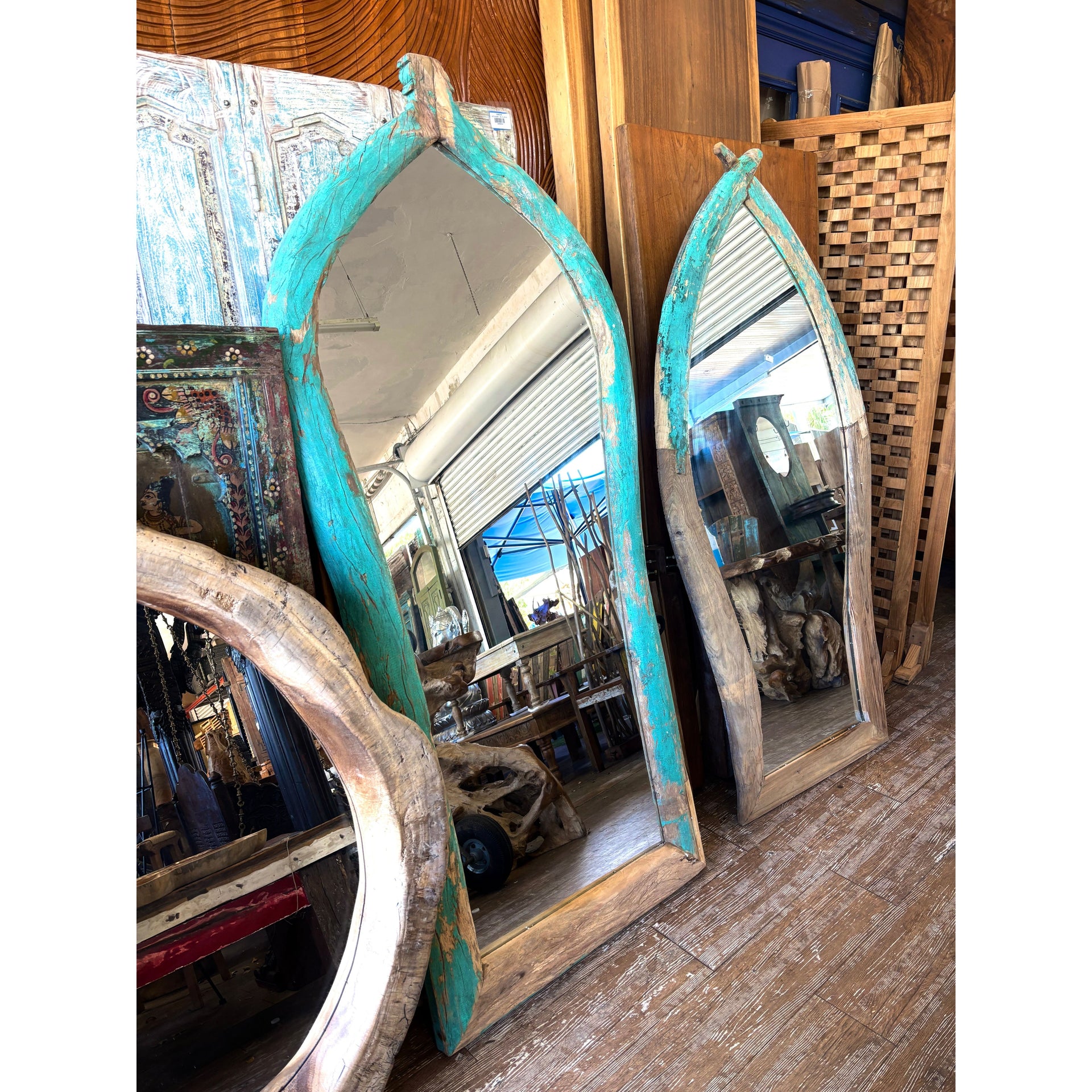 Boat Wood Mirror The Broward Design Center