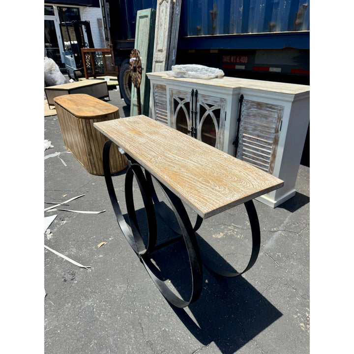 W/D Iron Console Table - 51 x 15 x 31 in India Sourcing
