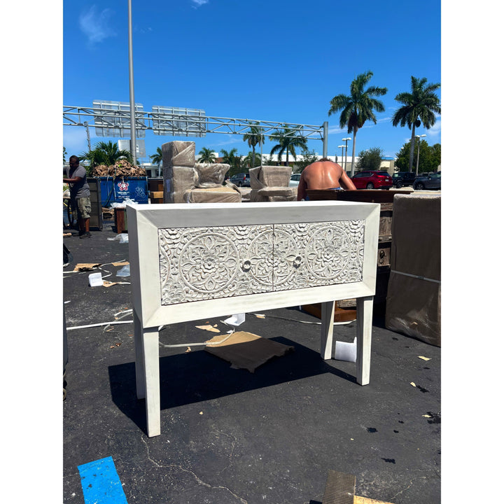 W/D Console Table - 47 x 16 x 39 in India Sourcing