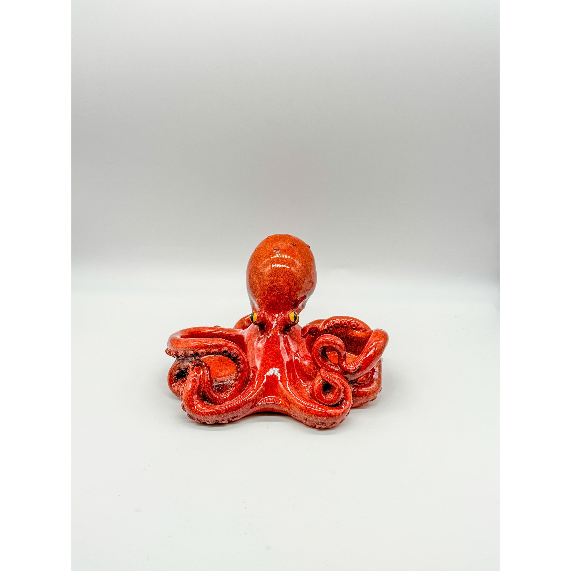 Octopus Salt & Pepper Shaker (Red) Broward Design Center