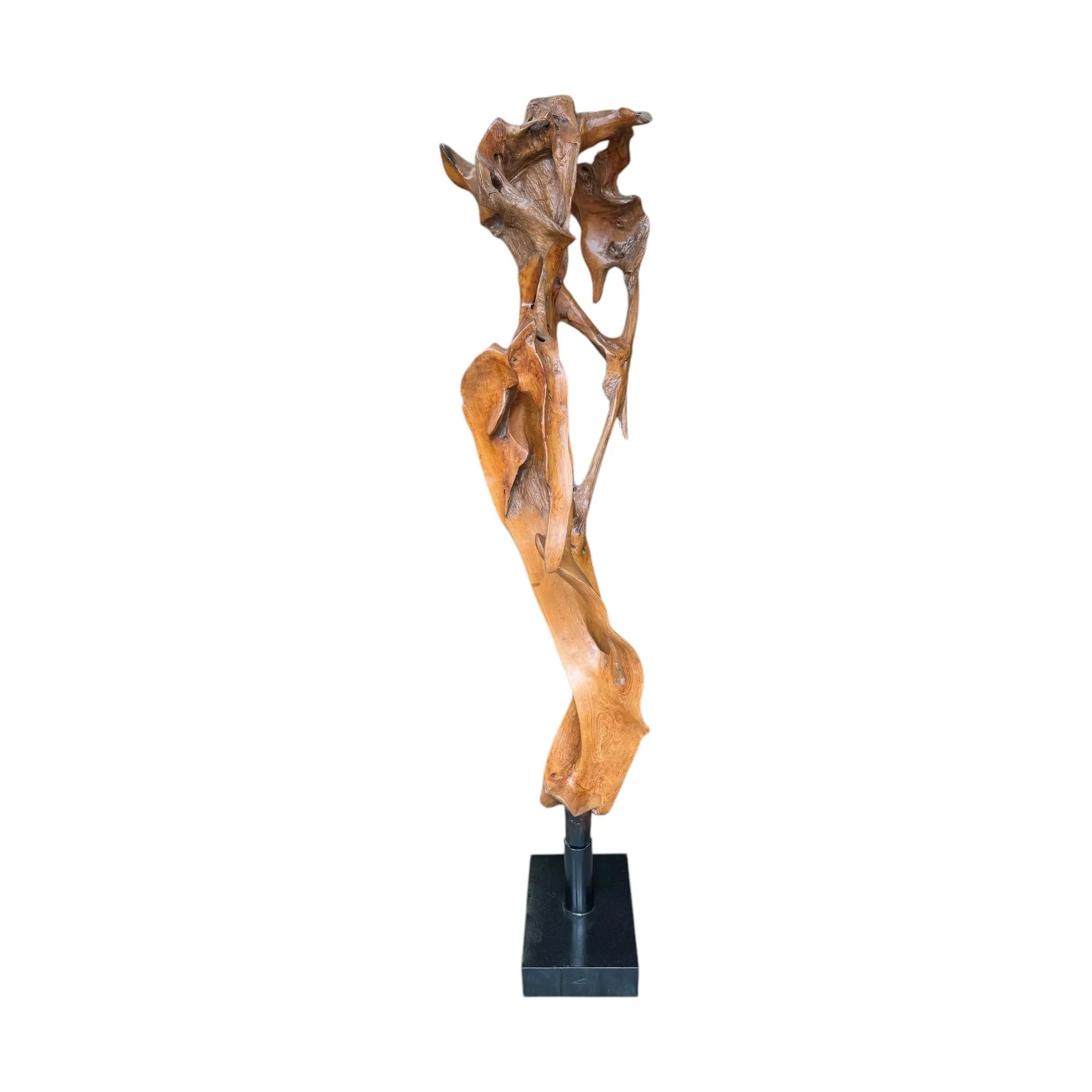 Teak Sculpture Broward Design Center
