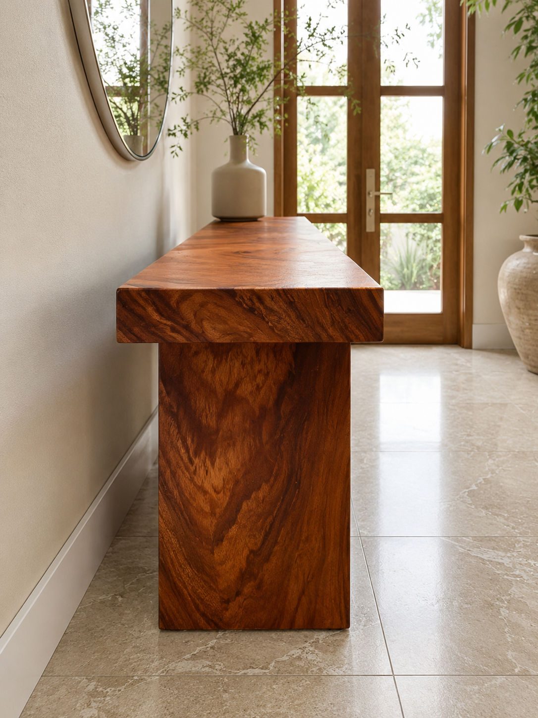 SUAR SLAB TOP CONSOLE TABLE- B