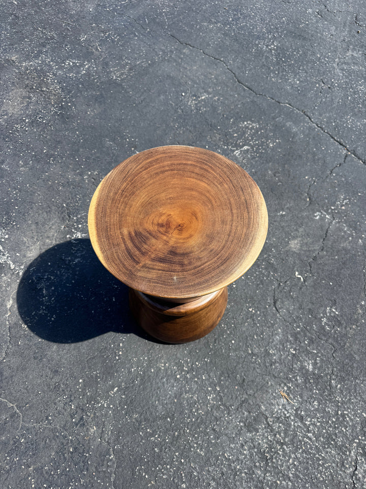 Suar Side Table 18”H x 13.5”R The Broward Design Center