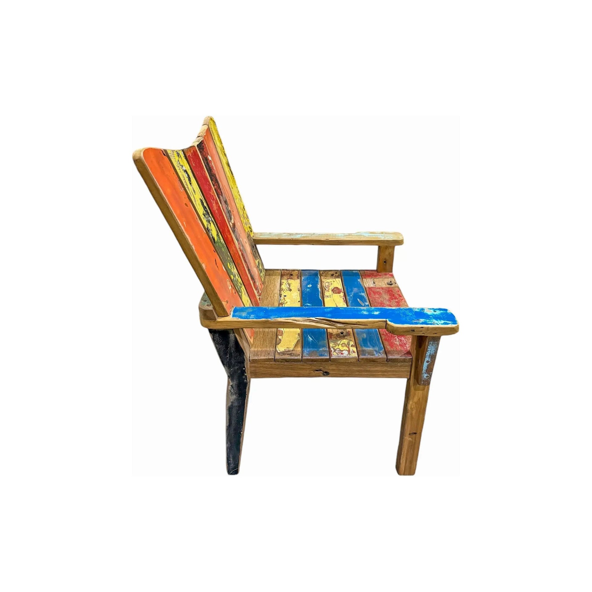 Recycled Boat Wood Adirondack Chair (C) Broward Design Center