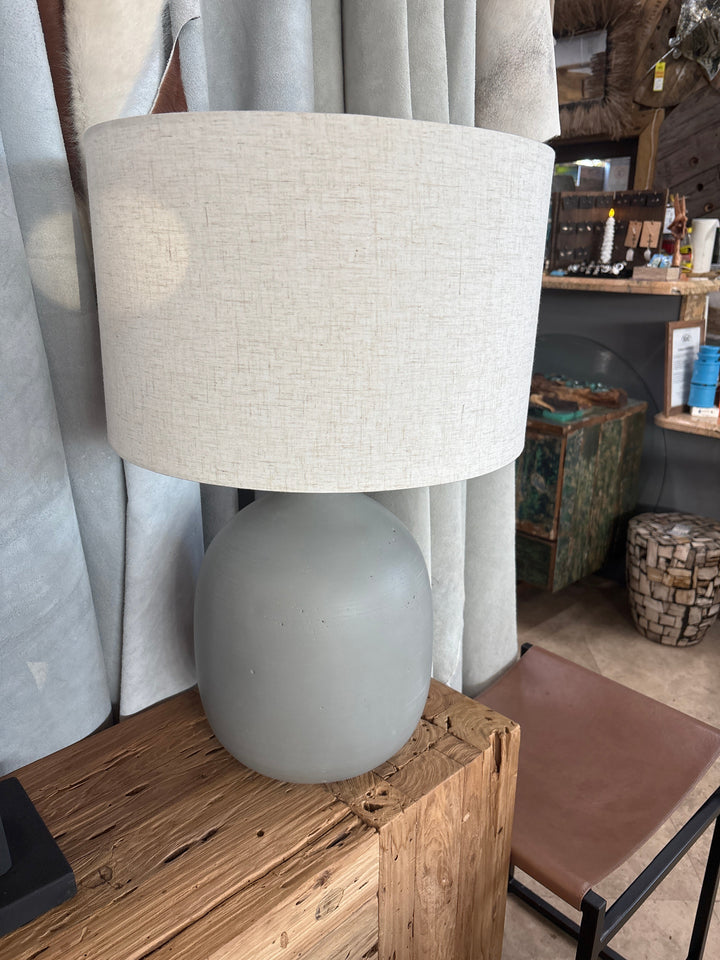 Ceramic Grey Lamp The Broward Design Center