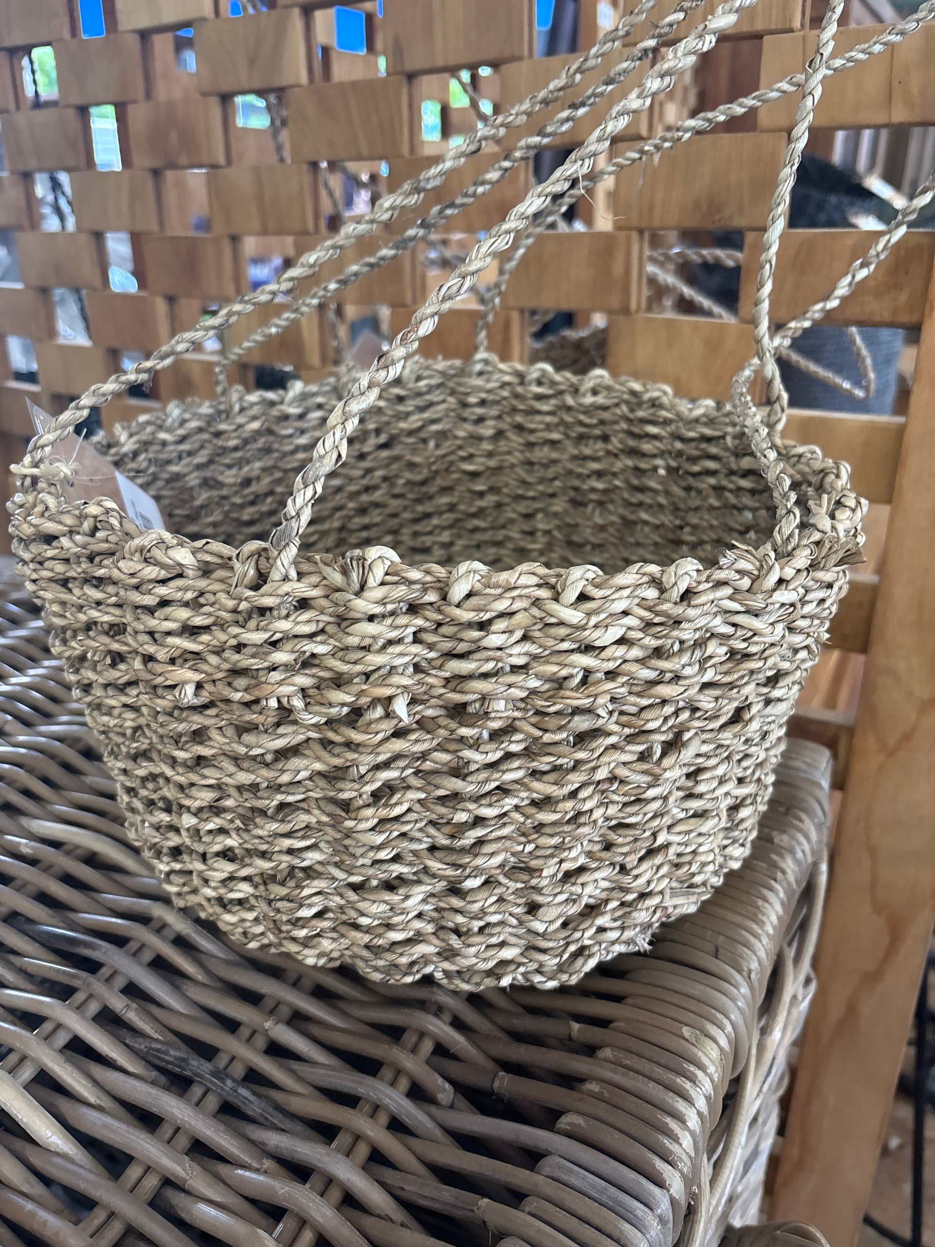 Hanging Brown Planter Broward Design Center