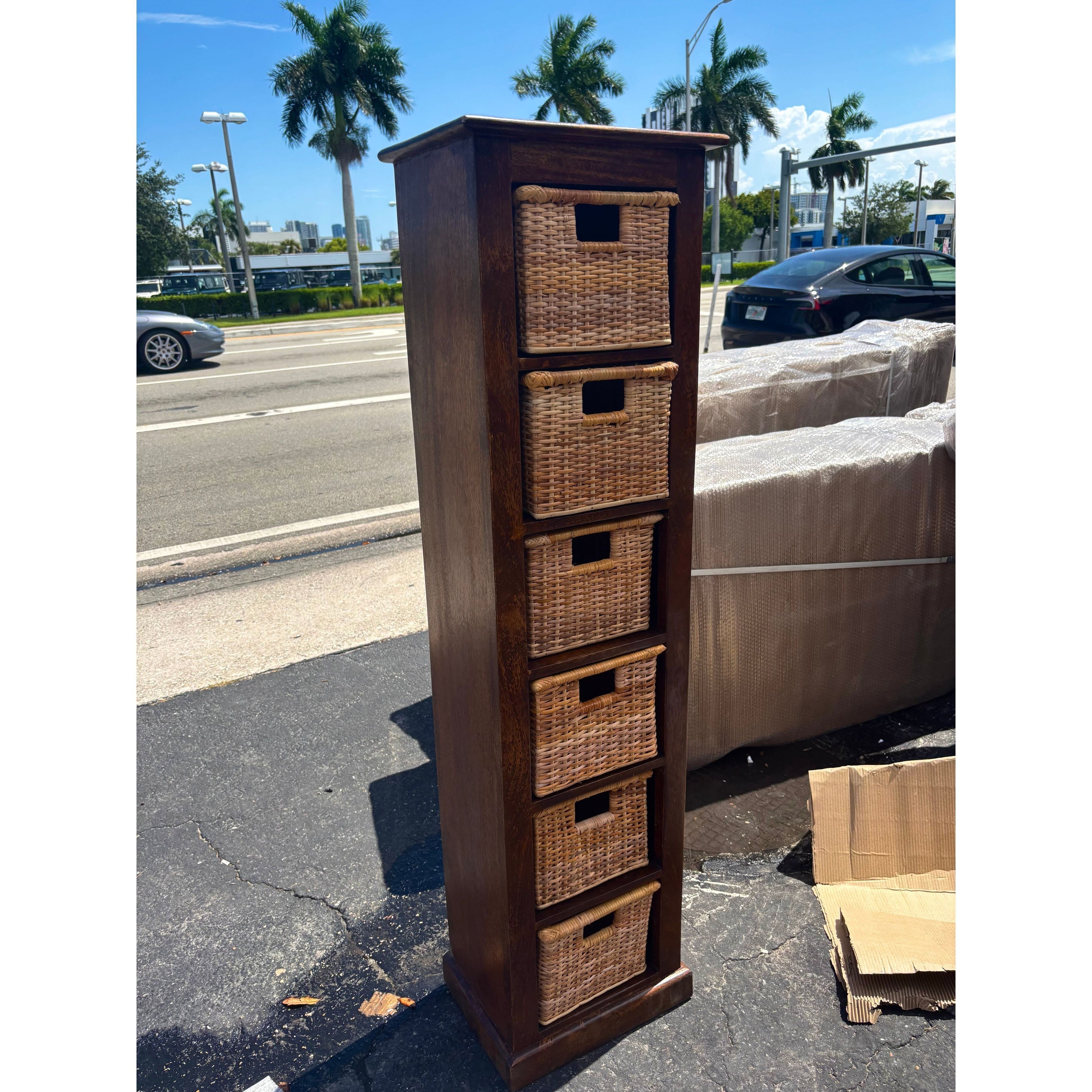 W/D Drawer Chest - 16 x 12 x 59 in India Sourcing