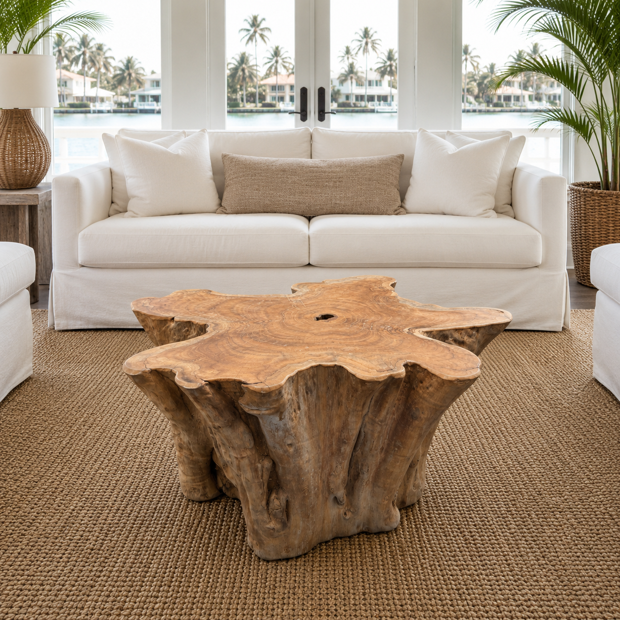 Organic Teak Star Coffee Table