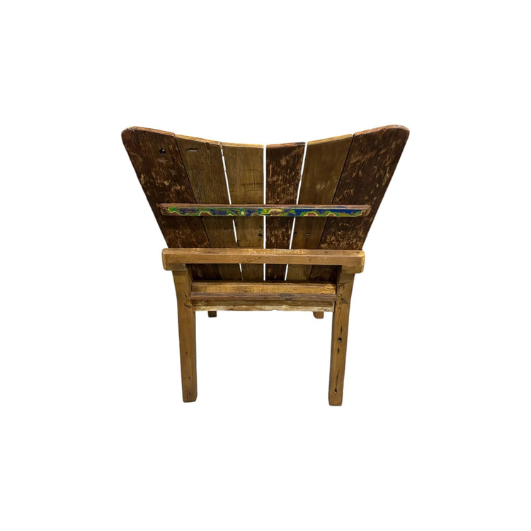 Recycled Boat Wood Adirondack Chair (B) Broward Design Center