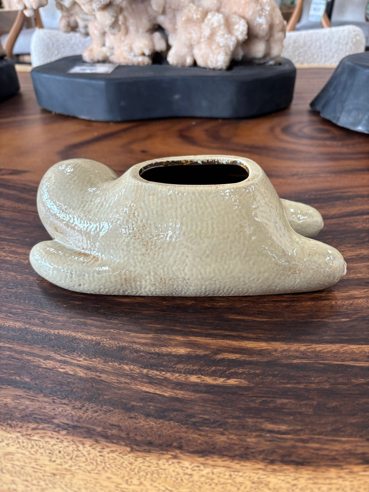Ceramic Sloth Pot The Broward Design Center