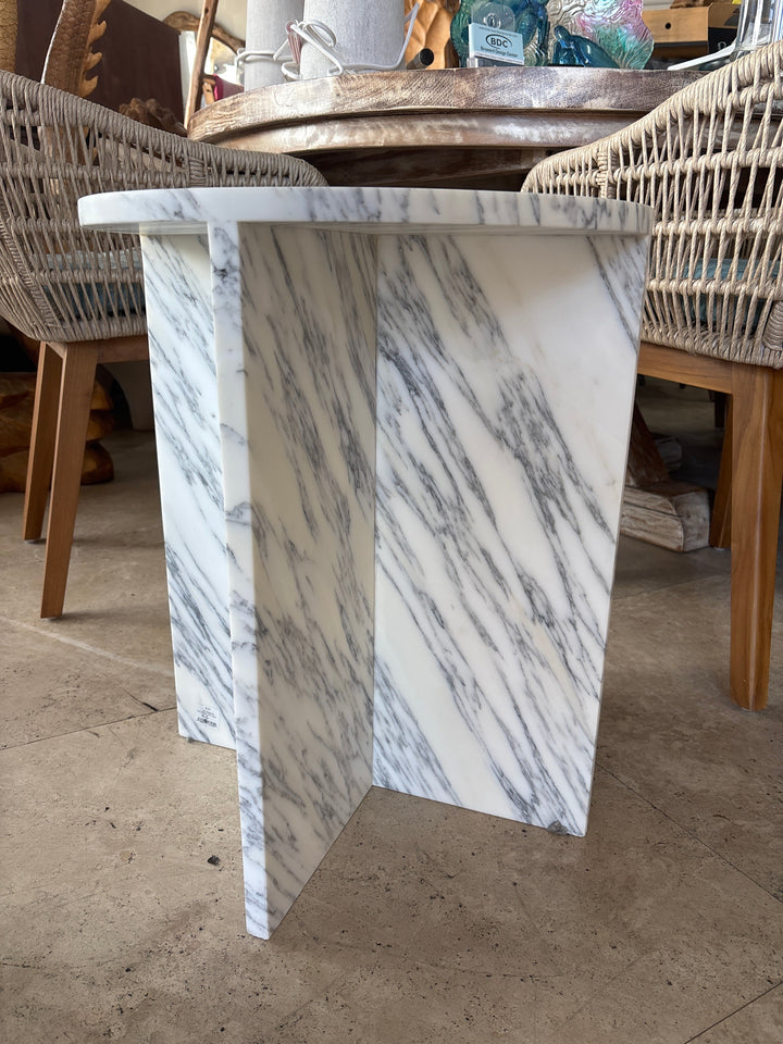 Marble Round End Table The Broward Design Center