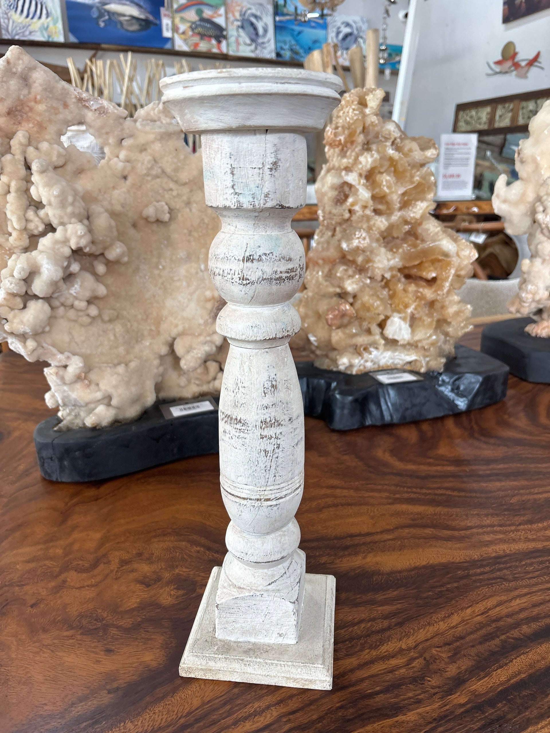 Distressed Candle Holder The Broward Design Center