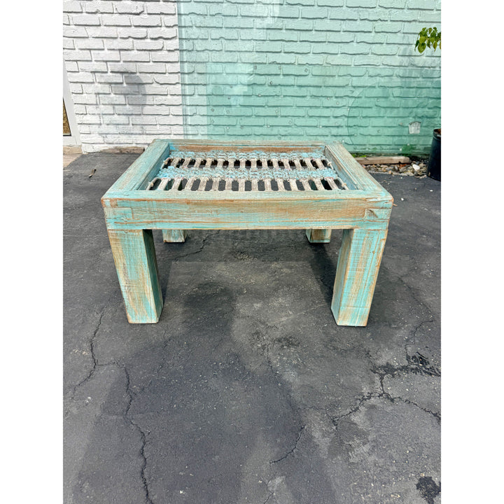 W/D Iron Coffee Table - 31 x 26 x 18 in India Sourcing