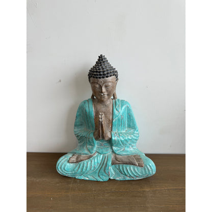 Hand Carved Painted Buddha Broward Design Center