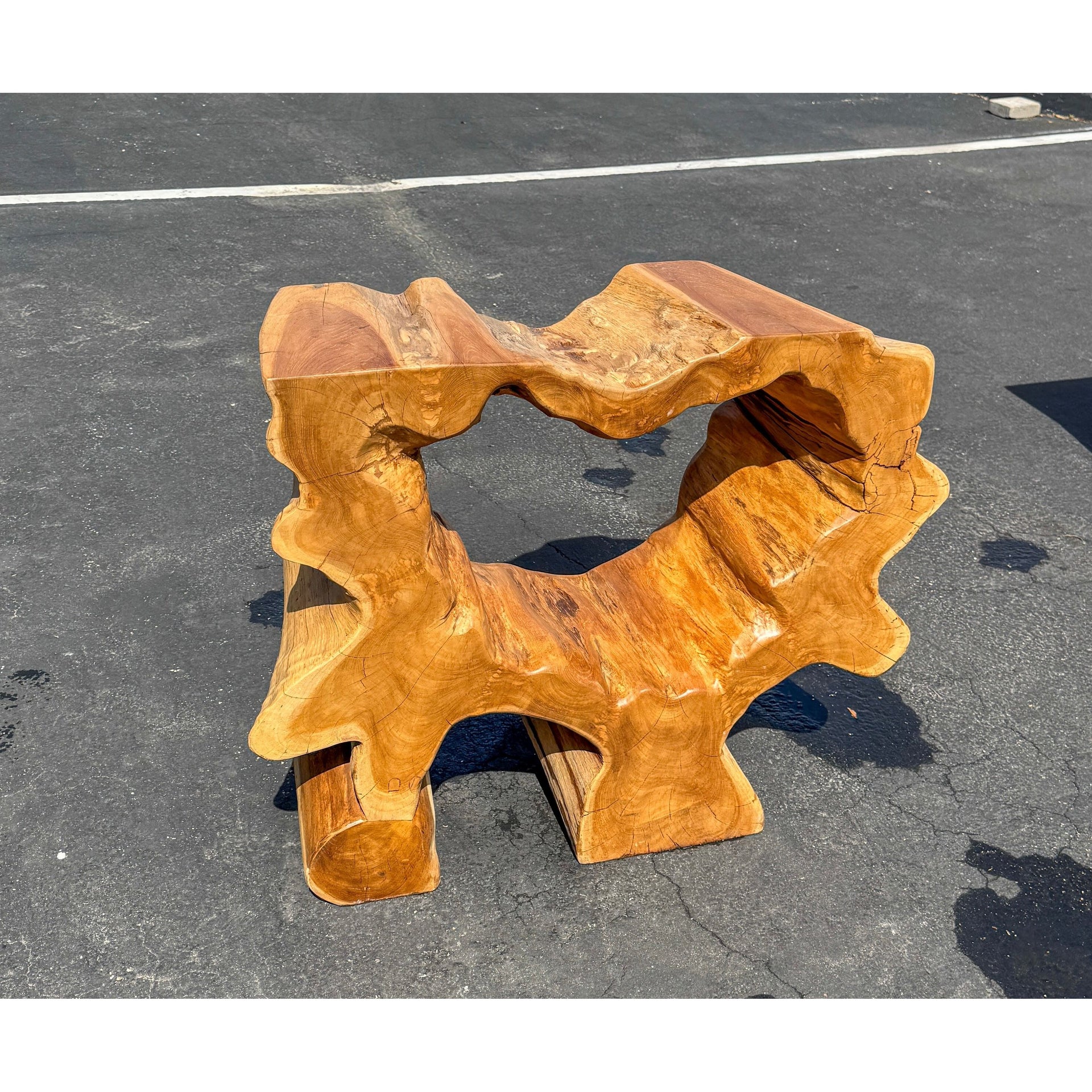 Organic Teak Erosion Console (B) Broward Design Center