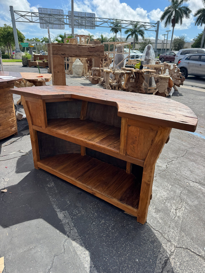 Mosaic Teak Bar Wrap Style Broward Design Center
