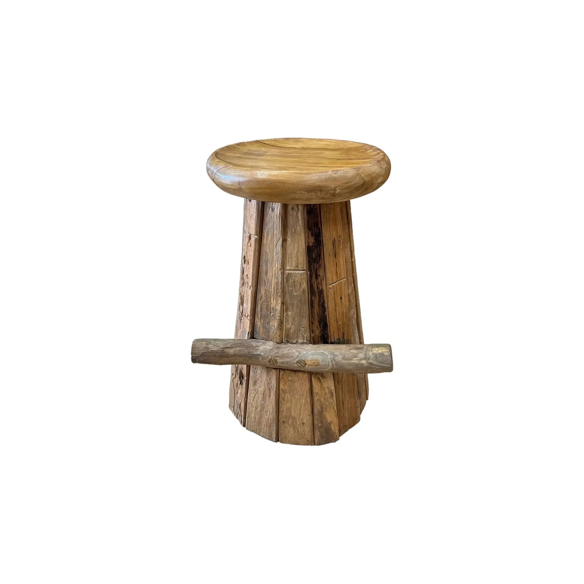 Recycled Teak Bar Stool Broward Design Center