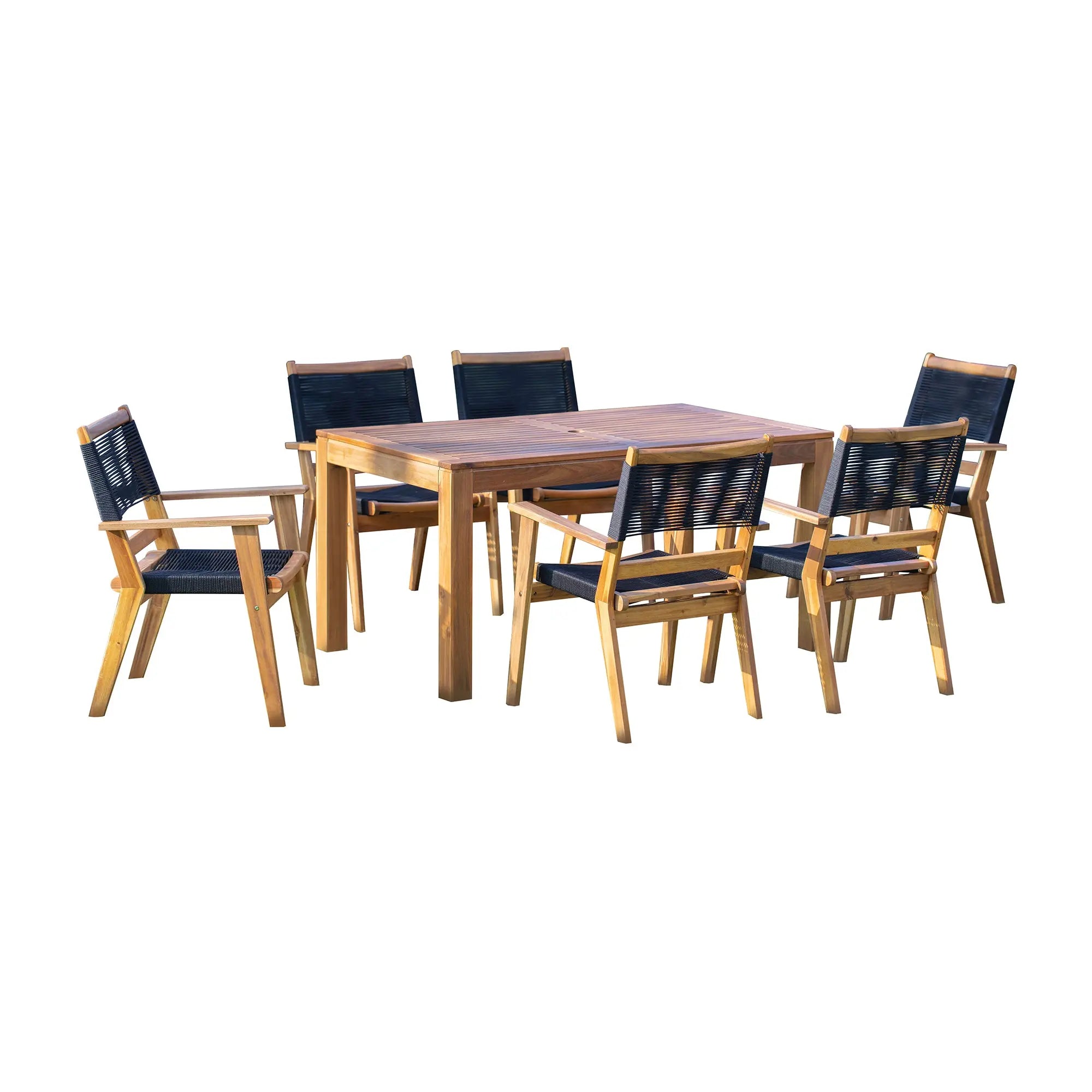 Laguna 7-Piece Rectangular Dining Set Pelican reef